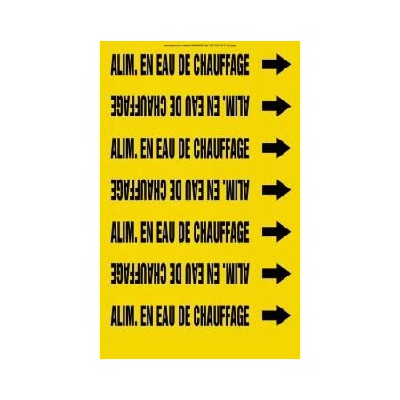 Accuform FRENCH PIPE MARKER ALIM EN EAU DE CRPK393STE CRPK393STE